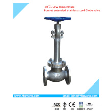 Class 300lb 2" Stainless Steel Extended Bonnet Globe Valve (-50Degc)